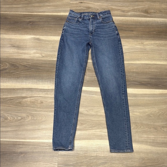 American Eagle Outfitters Blue Skinny Jeans size 00 LONG - Picture 1 of 10